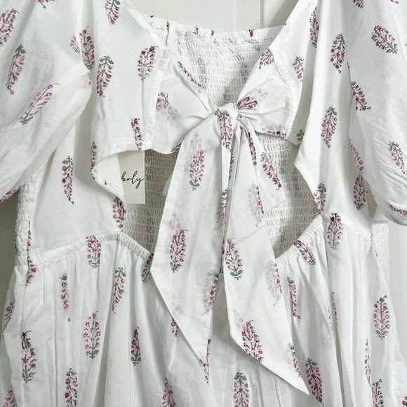 Wonderly Tie Back Smocked Midi Dress - Picture 8 of 8